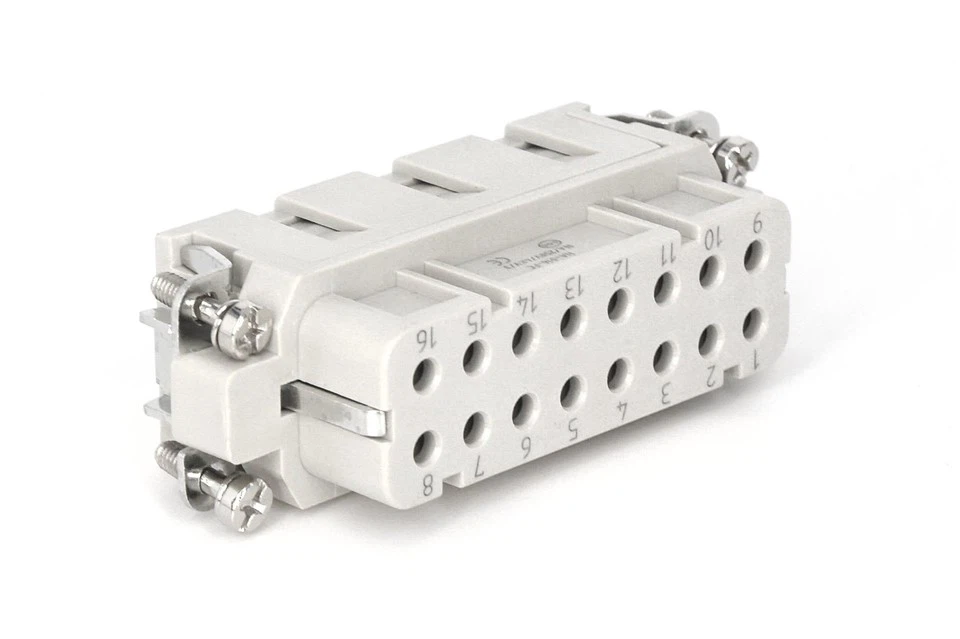 16 Pos Crimp Terminal Female Iserts Match Harting factory
