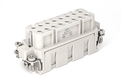 16 Pos Crimp Terminal Female Iserts Match Harting